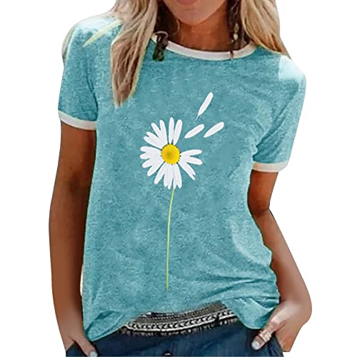 Damen top locker fallend Knoten Tshirt Damen Fasching Tshirt Damen wasserfallshirts Damen schicke sportliche blusen Sommerblusen Silvester Oberteil Damen Glitzer Batik t-Shirt von XTBFOOJ