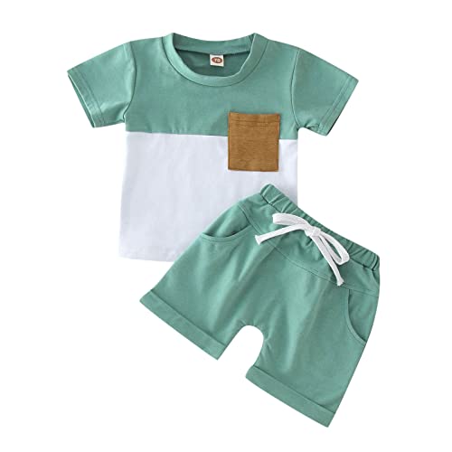 XTBFOOJ Faschingskostüme Baby Kinder Mädchen Jungen 2-teilige Nachtwäsche Ärmelloses T-Shirt Shorts Pyjama Loungewear Set Pj Jungs Anzug schnullerkette mit Namen Kids frottee Schlafanzug Kinder Baby von XTBFOOJ