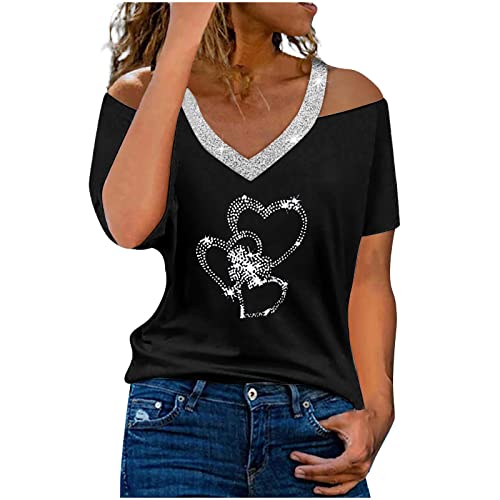 Grosse grössen Damen Oberteile Schwarze Kleidung Damen Summer Tops Women Naruto Baseball Shirt Longbluse Damen, Silber Tshirt Damen Damen Tshirt Sommer Oberteil Damen Tshirt Damen elegant von XTBFOOJ