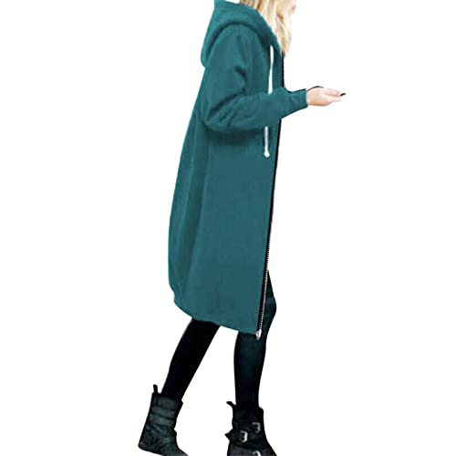 Hosen Damen 3/4 Ärmel Shirt Damen Totenkopf Hemd Pulli Vintage Strickjacke mit Kapuze Basic Shirt Damen Set Damen Kapuzenjacke Cardigan Damen Lang Sommer Dunkelgrauer Hoodie Cape Poncho Mantel von XTBFOOJ