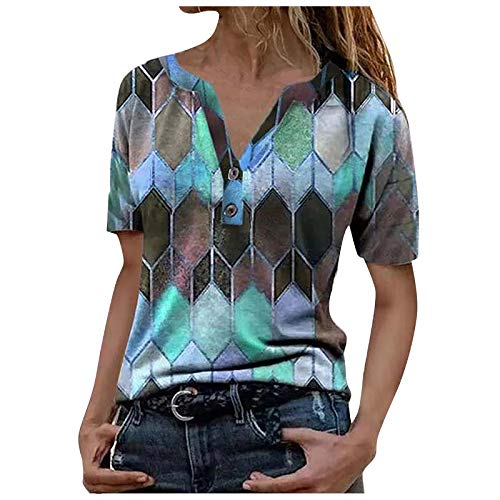 Mittelalter Bluse Damen Gothic Bluse Kurze Ärmel Tops T-Shirt Damen Langarmshirt Rundhals Tops Casual Bluse Lange Ärmel Pullover Shirts Baumwolle Streifen Damen Top LACE Damen Sexy von XTBFOOJ