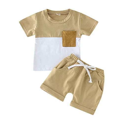 XTBFOOJ Taufanzug Junge Baby 62 Kleinkind Kinder Jungen Mädchen 4. Juli Kurzarm Independence Day Letter Prints T Shirt Tops Shorts Outfits Set Taufe Kleidung Baby Junge rasselsocken Baby grinc von XTBFOOJ