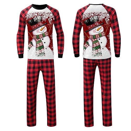 Weihnachts Pyjama Family Weihnachten Strickjacken für Damen Lustige Hässliche Christmas Jumper Xmas Pulli Shirt Trachtenbluse Damen Fall Outfit Damen Langarmshirt Damen Sport Schwarze Pullover von XTBFOOJ