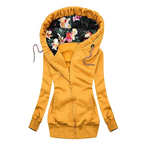 XTBFOOJ Damen Oberteile Pullover Damen flauschig Damen Hoodie Vintage reißverschluss Bench m Dicker Hoodie Damen übergangsjacke Vintage Sweet Jacke Pullover mit Glitzer rosa Pullover Jeansjacke XXXL von XTBFOOJ