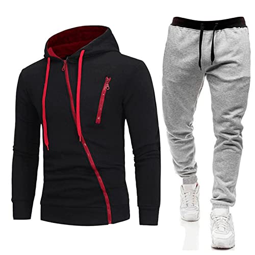 XTBFOOJ Herren-Sommer-Strickanzug, atmungsaktiv, Anti-Falten-Zweiteiler, atmungsaktiv, Anzug mit gerollten Ärmeln, Hemd und Hose Netzwerkfestplatte Herren Sets Outfits Zweiteiliges Jogginganzug Für von XTBFOOJ