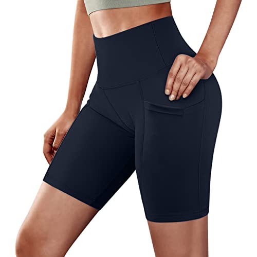 XTBFOOJ Leggings Damen, Leggins Jogging Pants Damen Training Damen Sexy Dessous Nachthemd Womens Splice High Taille Yoga-Hosen Enge Seitentaschen Sport-Kurzfilm-Leggings Body Dessous von XTBFOOJ