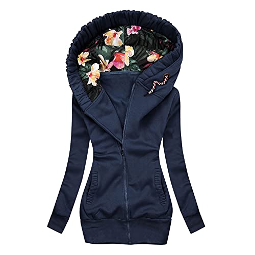 XTBFOOJ Zip Hoodie Damen Oversize Hoodie Damen Jacke teddyjacke Damen Kapuzen Sweatjacke Pullover Damen y2k Clothes Vintage Pullover Damen Hoodie Herbst Mode Damen Damen Sweatshirt Jeansjacke billig von XTBFOOJ