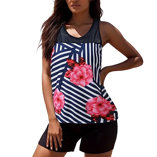 XTBFOOJ periodenunterschwäsche Badeanzug Damen Rave Outfit Damen Badeshorts Damen Badeanzug Damen Sport Badeanzug für dicken Bauch Push up Tankini Damen bademode für mollige Bikini Damen bauchweg von XTBFOOJ