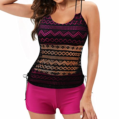 bikini damen bauchweg sexy bikini unterwäsche damen badeshorts damen bikini damen sport set damen bademantel herren mit kapuze tankini oversize form damen mütze winter bügel-tankini, schwarz tankini von XTBFOOJ