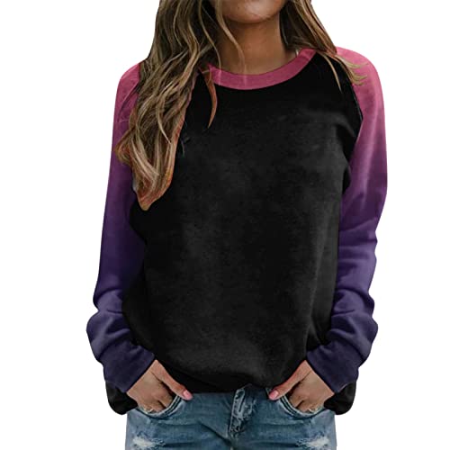 damen kleidung winter sweaters ausgefallene pullover damen pullover mit rockansatz damen pulli damen women crewneck long sleeve bluse gelb Damen Sweatshirt Pullover Langarm Farbvarianten Damen Sweat von XTBFOOJ