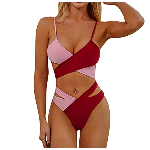 damen-unterhosen damen badeanzug bauchweg badeanzugkleid bikini weiss bikini knapp bikinihose damen schwarz zweiteiler badeanzug frauen bikini xs teenager mädchen zweiteiler bade damen bikini set von XTBFOOJ