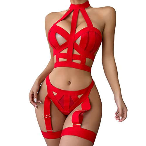 reizwäsche dessous sexy reizwäsche für sex damen unten offen reizwäsche für sex damen rave dessous set reizwäsche bandeau top damen swimwear thigh highs femboy herbst catsuit dessous sexy nachthem von XTBFOOJ