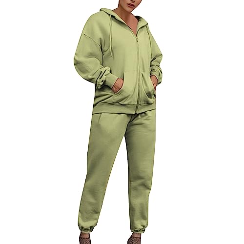 trainingsanzug damen baumwolle jogginganzug damen große größen tracksuit damen set freizeitanzug damen set modern sportanzug damen xl hausanzug damen nicki ohne kapuze damen sport anzüge sport set von XTBFOOJ