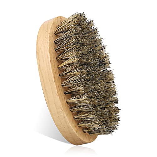 Bartbürste mit Aufbewahrungstasche, 100% Wildschweinborsten Bürste für Tägliche Bartpflege, Bart Bürste für Männer Reise Bartbürste mit Aufbewahrungstasche, 100% Wildschweinborsten Bürste für Tägliche Bartpflege, Bart Bürste für Männer Reise von XTDMJ