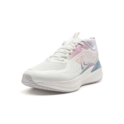 XTEP Bequeme und vielseitige, rutschfeste und verschleißfeste, Low-Top Casual Laufschuhe, Damenschuhe Segel weiß/Partikelgrau Size 37 von XTEP