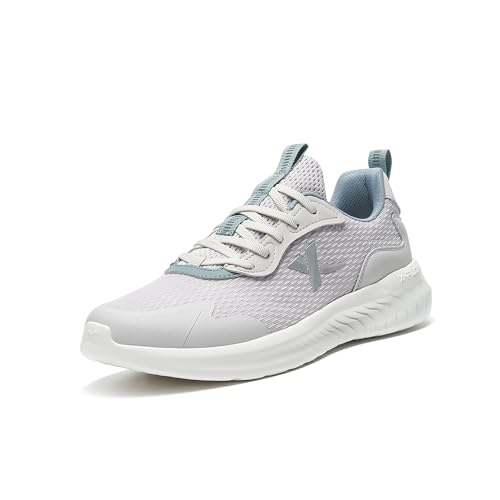 XTEP Cloud Herren Laufschuhe Bequeme Sportschuhe Dämpfung atmungsaktive Casual Sneakers für Männer Taubengrau Size 42 von XTEP