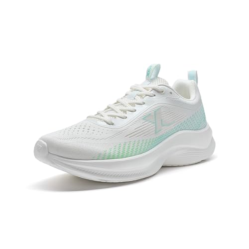 XTEP Herren Laufschuhe Rebound Anti-Rutsch Modische Herren Laufschuhe Sail Weiß/Neongrün Size 44 von XTEP