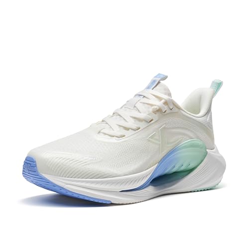 XTEP X-Flow 7.0 Damen modische Bequeme leichte Laufschuhe Segel weiß/Moosblau Size 40 von XTEP