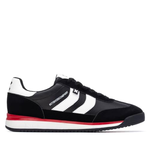 XTI - Slipper Herren Schwarz - Bequeme und vielseitige Schuhe - Casual Mode - Modell 14458201 (Größe 45) von XTI