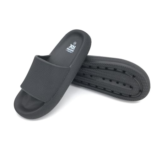 XTI 45192 Flache Herren-Sandale, Schwarz, Größe 42 EU (7,5 UK) Flipflop von XTI