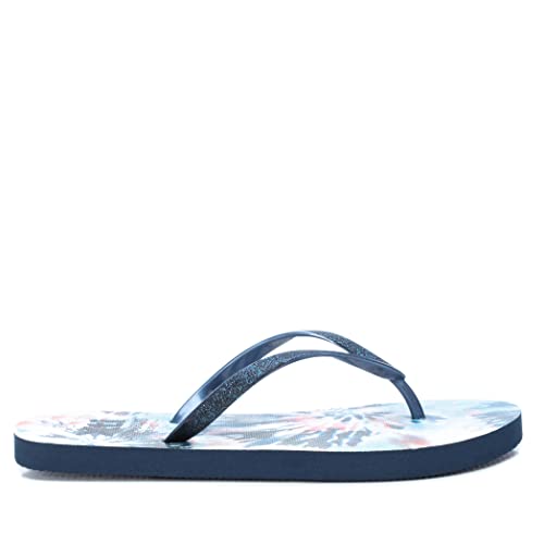 XTI 45253 Damen, Marineblau, 40 EU (6 Stück) Flache Sandale von XTI