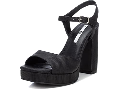 XTI 45296 Damen, 40 EU (6 UK) Sandale mit Absatz, schwarz/weiß von XTI
