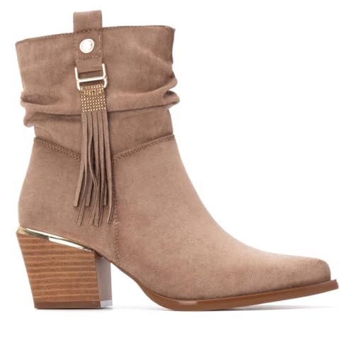 XTI - Camper Boots Damen Beige - Bequeme und vielseitige Schuhe - Casual Mode - Modell 14446103 (Größe 37) von XTI