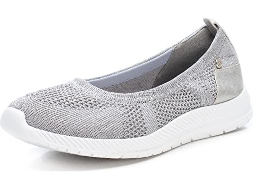 XTI Damen 141218 Flacher Schuh, Silber, 40 EU von XTI