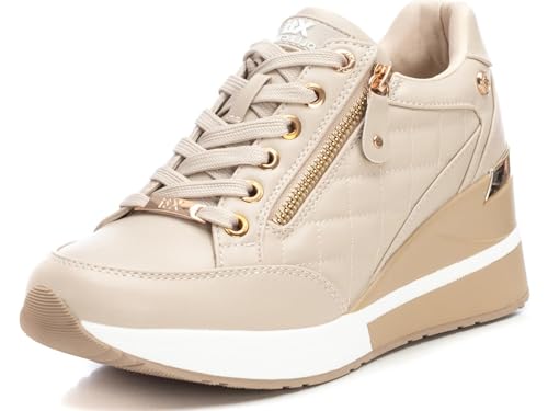 XTI Damen 141582 Sneaker, beige, 37 EU von XTI