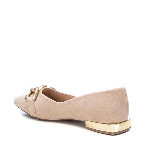 XTI Damen 142000 Ballerinas, beige, 37 EU von XTI