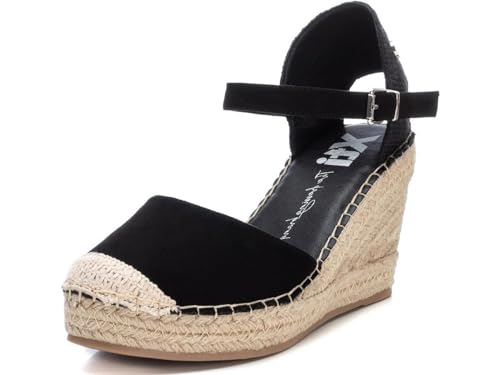 XTI Damen 142382 Espadrilles, Schwarz, 39 EU von XTI