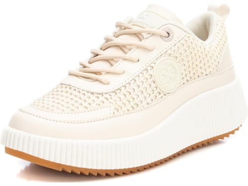 XTI Damen 142465 Sneaker, beige, 39 EU von XTI