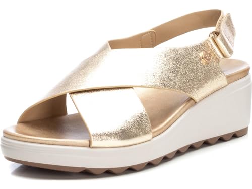 XTI Damen 142700 Keilsandale, Gold, 37 EU von XTI