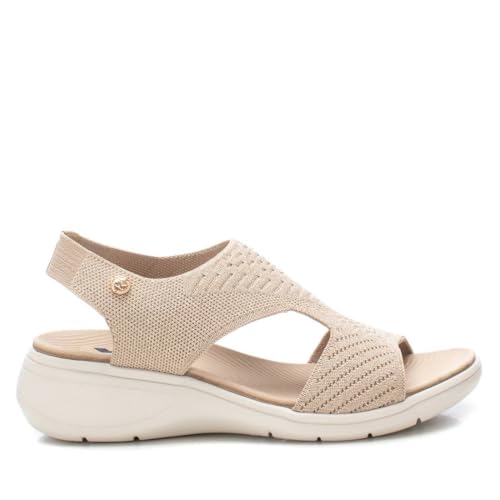 XTI - Sandalen Damen Beige - Bequeme und vielseitige Schuhe - Casual Mode - Modell 14273705 (Größe 38) von XTI