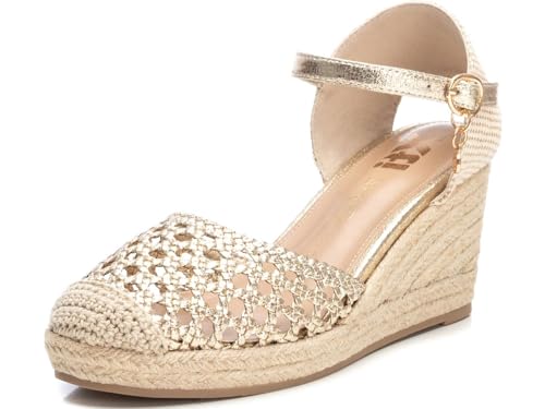 XTI Damen 142893 Espadrilles, Gold, 37 EU von XTI