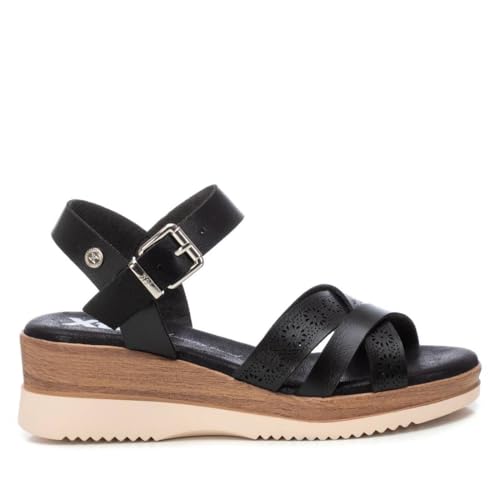 XTI Damen 14385104 Sandale, Schwarz 66, 39 EU XTI Damen 14385104 Sandale, Schwarz 66, 39 EU von XTI