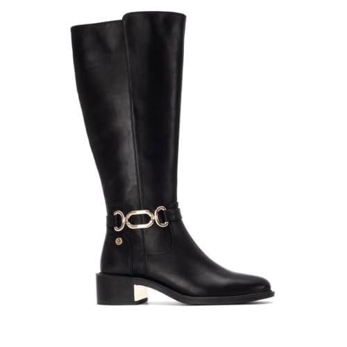 XTI - Bottes femme Damen Schwarz - Bequeme und vielseitige Schuhe - Casual Mode - Modell 14439901 (Größe 36) von XTI