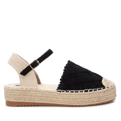 XTI - Espadrilles Damen Schwarz - Bequeme und vielseitige Schuhe - Casual Mode - Modell 14402201 (Größe 41) von XTI