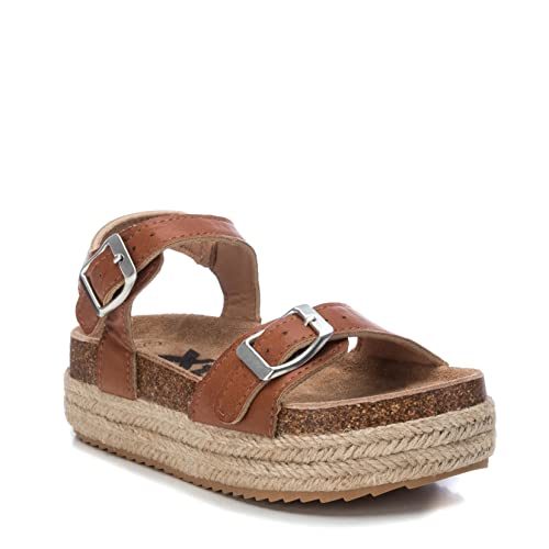 XTI Flache Sandale, Camel 58097, 31 EU von XTI