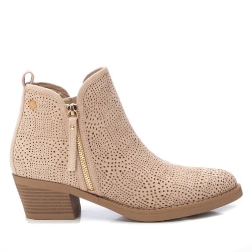 XTI - Freizeitstiefeletten Damen Beige - Bequeme und vielseitige Schuhe - Casual Mode - Modell 14388601 (Größe 39) von XTI