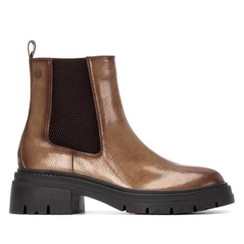 XTI - Freizeitstiefeletten Damen Beige - Bequeme und vielseitige Schuhe - Casual Mode - Modell 14429703 (Größe 36) von XTI