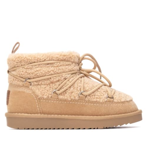 XTI - Freizeitstiefeletten Damen Beige - Bequeme und vielseitige Schuhe - Casual Mode - Modell 14472801 (Größe 38) von XTI