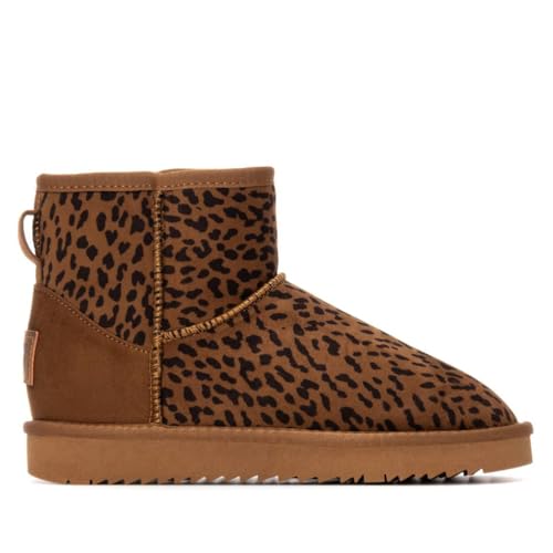XTI - Freizeitstiefeletten Damen Leopard - Bequeme und vielseitige Schuhe - Casual Mode - Modell 14444404 (Größe 40) von XTI