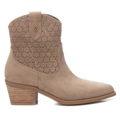 XTI - Freizeitstiefeletten Damen Taupe - Bequeme und vielseitige Schuhe - Casual Mode - Modell 14388503 (Größe 38) von XTI