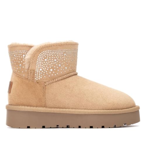 XTI - Freizeitstiefeletten Mädchen Beige - Bequeme und vielseitige Schuhe - Casual Mode - Modell 15130003 (Größe 38) von XTI