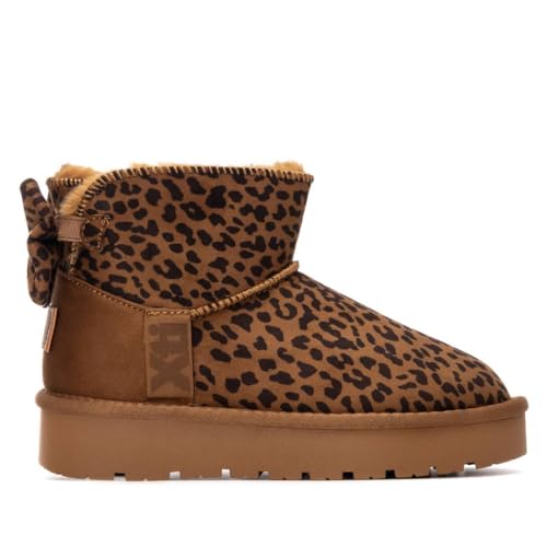 XTI - Freizeitstiefeletten Mädchen Leopard - Bequeme und vielseitige Schuhe - Casual Mode - Modell 15129904 (Größe 34) von XTI