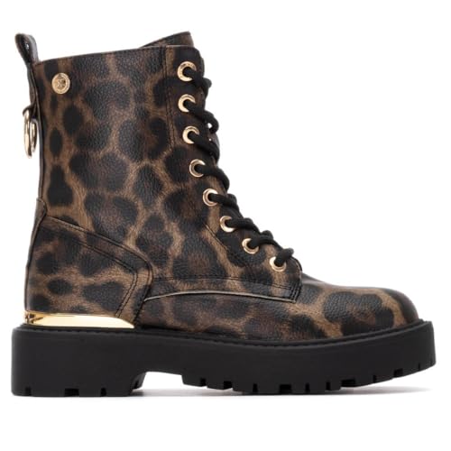 XTI - Freizeitstiefeletten Mädchen Leopard - Bequeme und vielseitige Schuhe - Casual Mode - Modell 15134301 (Größe 34) von XTI