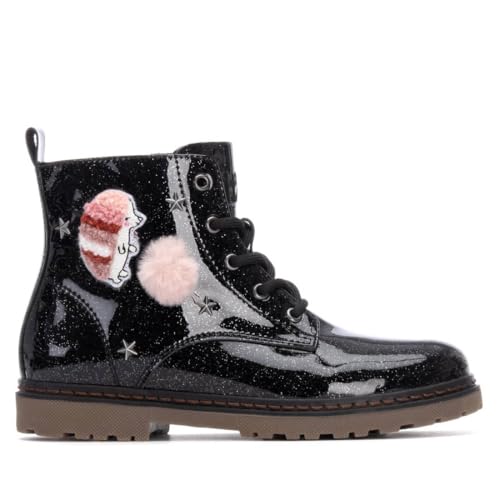 XTI - Freizeitstiefeletten Mädchen Schwarz - Bequeme und vielseitige Schuhe - Casual Mode - Modell 15138503 (Größe 24) von XTI