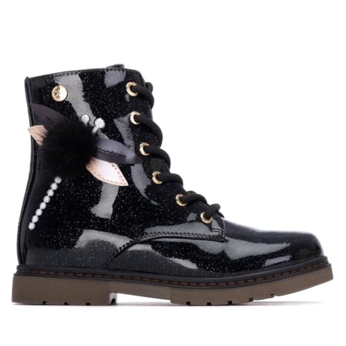 XTI - Freizeitstiefeletten Mädchen Schwarz - Bequeme und vielseitige Schuhe - Casual Mode - Modell 15139501 (Größe 33) von XTI