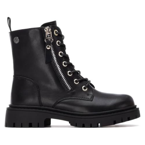 XTI - Freizeitstiefeletten Mädchen Schwarz - Bequeme und vielseitige Schuhe - Casual Mode - Modell 15140301 (Größe 37) von XTI